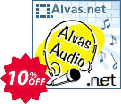 Alvas.Audio Update with source Coupon code 10% discount 