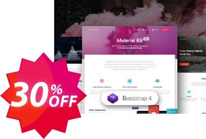 Material Kit + Dashboard PRO Bundle Extended Plan Coupon code 30% discount 