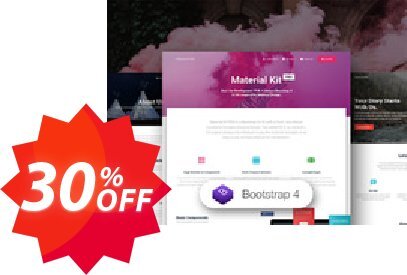 Material Kit + Dashboard PRO Bundle Extended Plan Coupon code 30% discount 