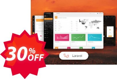 Material Dashboard PRO Laravel Coupon code 30% discount 