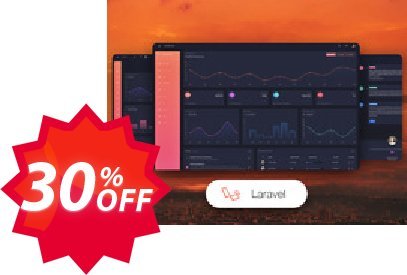 Black Dashboard PRO Laravel Coupon code 30% discount 