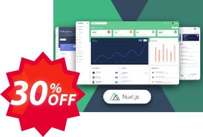 Nuxt Argon Dashboard PRO Coupon code 30% discount 