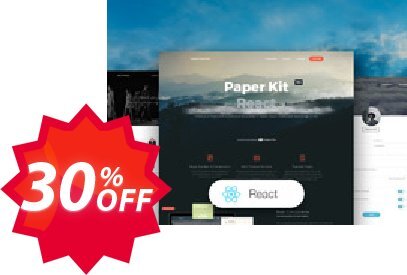 Paper Kit PRO React Coupon code 30% discount 