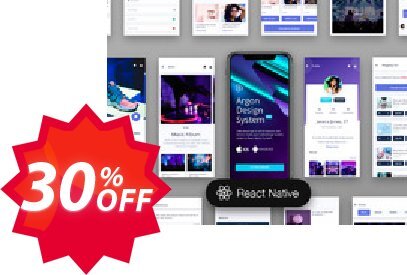 Argon PRO React Native Coupon code 30% discount 