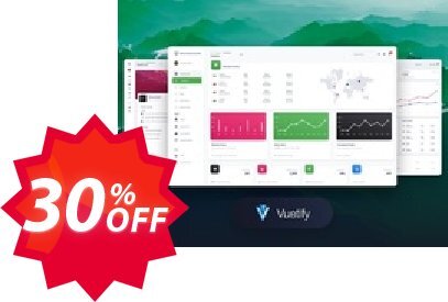 Vuetify Material Dashboard PRO Coupon code 30% discount 