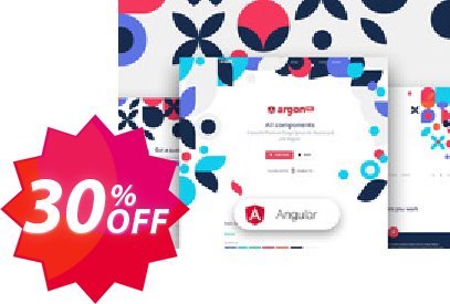 Argon Design System PRO Angular Coupon code 30% discount 