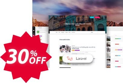 Material Blog PRO Laravel Coupon code 30% discount 