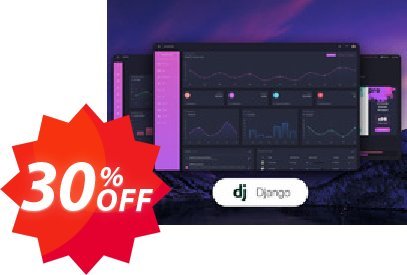 Black Dashboard PRO Django Coupon code 30% discount 