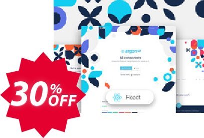 Argon Design System PRO React Coupon code 30% discount 