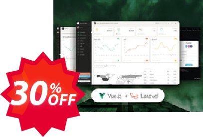 Vue Paper Dashboard PRO Laravel Coupon code 30% discount 