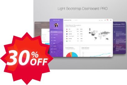 Light Bootstrap Dashboard Pro Coupon code 30% discount 