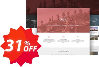 Gaia Bootstrap Template Pro Coupon code 31% discount 