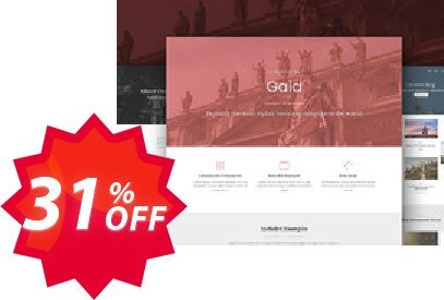 Gaia Bootstrap Template Pro Coupon code 31% discount 