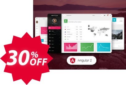 Material Dashboard Pro Angular 2 Coupon code 30% discount 