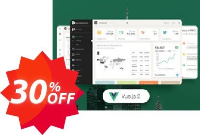 Vue Paper Dashboard PRO Coupon code 30% discount 