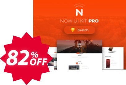 Now UI Kit PRO Sketch Coupon code 82% discount 