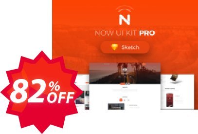 Now UI Kit PRO Sketch Coupon code 82% discount 