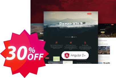 Paper Kit 2 PRO Angular Coupon code 30% discount 