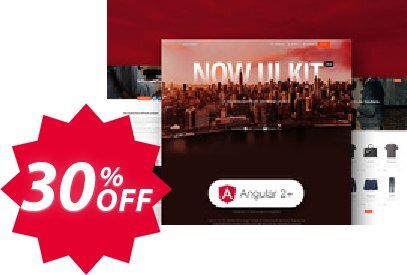 Now UI Kit PRO Angular Coupon code 30% discount 