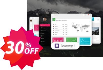 Material Dashboard Pro BS3 Coupon code 30% discount 