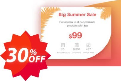Big Bundle Summer Sale Coupon code 30% discount 