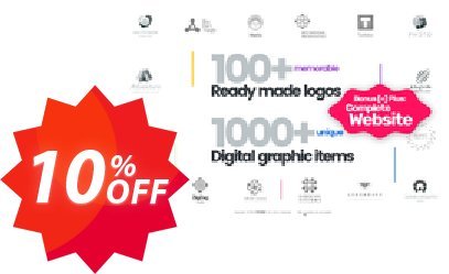 Logo Creator - Instant Download - Standard Plan Coupon code 10% discount 