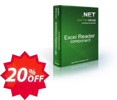 Excel Reader .NET - Developer Plan Coupon code 20% discount 