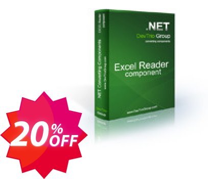 Excel Reader .NET - Update Coupon code 20% discount 