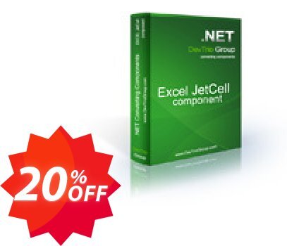 Excel Jetcell .NET - Developer Plan LITE Coupon code 20% discount 