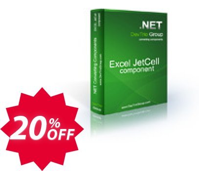 Excel Jetcell .NET - Update Coupon code 20% discount 