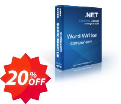 Word Writer .NET - 4 Developer Plan Coupon code 20% discount 