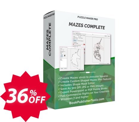 Puzzle Maker Pro - Standard and Shaped Mazes 2D Coupon code 36% discount 