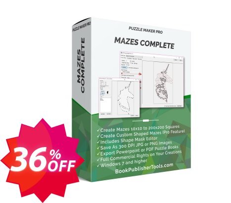 Puzzle Maker Pro - Standard and Shaped Mazes 2D Coupon code 36% discount 