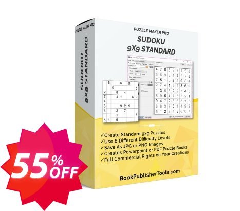 Puzzle Maker Sudoku Coupon code 55% discount 