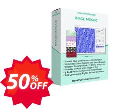 POD Graphics Maker Image Mosaic Coupon code 50% discount 