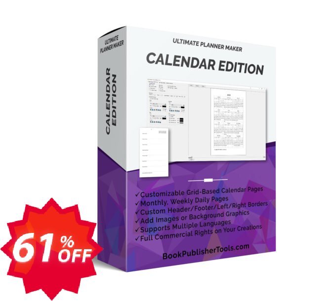 Ultimate Planner Maker - Calendar Edition Coupon code 61% discount 