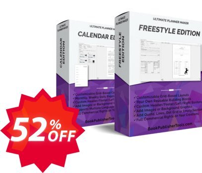 Ultimate Planner Maker - Bundle Edition Coupon code 52% discount 