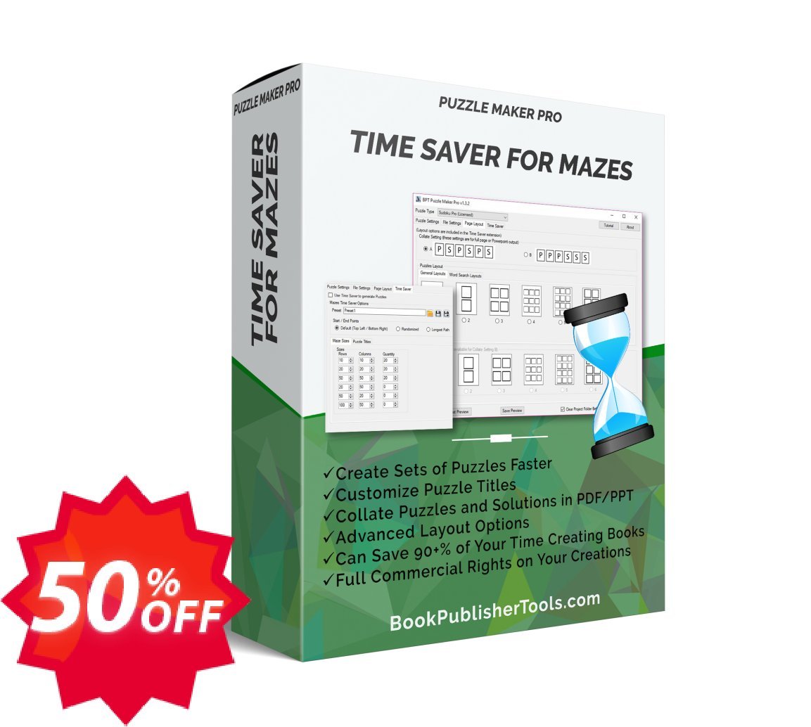 Puzzle Maker Pro - Time Saver for Mazes Coupon code 50% discount 