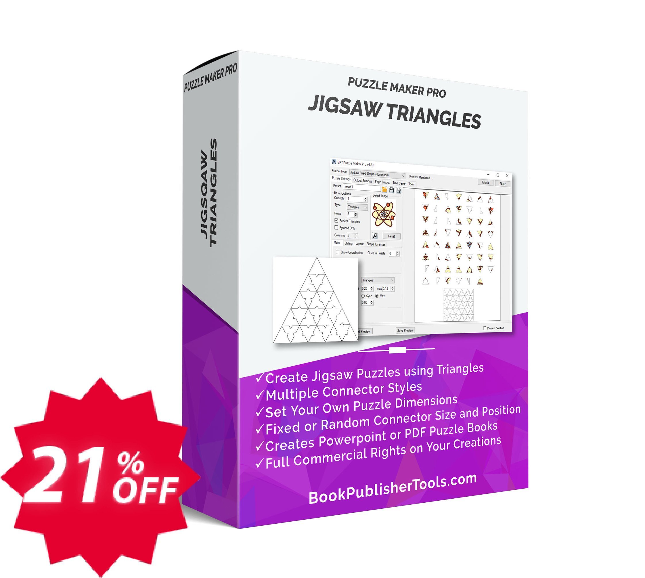 Puzzle Maker Pro - JigSaw Triangles Coupon code 21% discount 