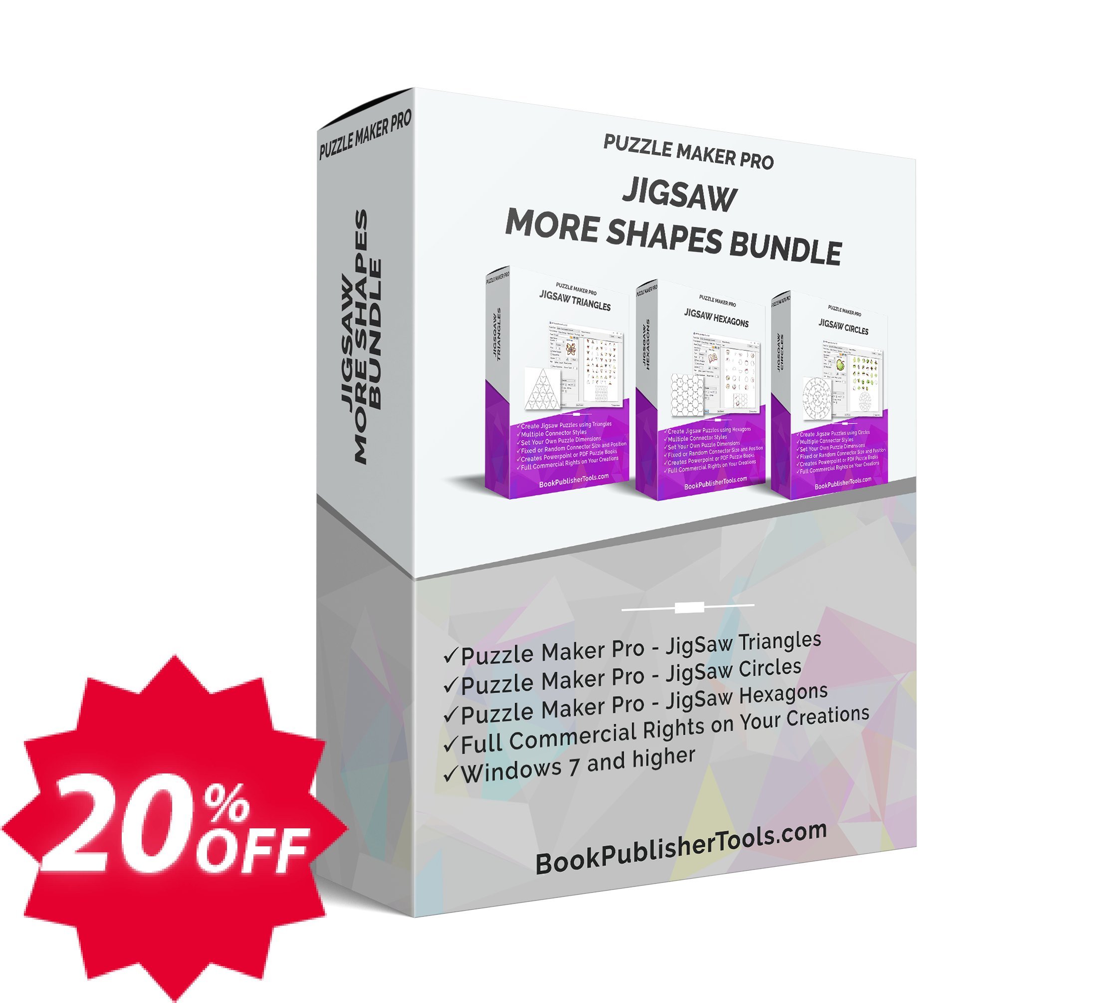 Puzzle Maker Pro - JigSaw More Shapes Bundle Coupon code 20% discount 