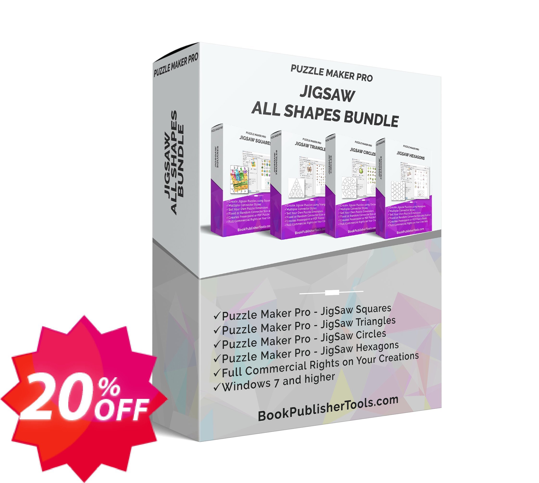 Puzzle Maker Pro - JigSaw All Shapes Bundle Coupon code 20% discount 