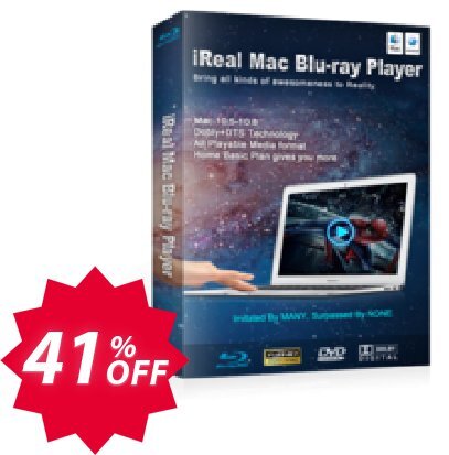 iReal MAC Blu-ray Player Coupon code 41% discount 