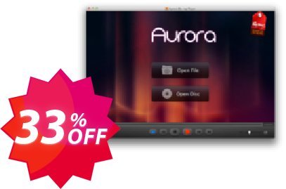 Aurora Blu-ray Media Player, One Year  Coupon code 33% discount 