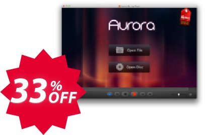 Aurora Blu-ray Player for MAC, One Year  Coupon code 33% discount 