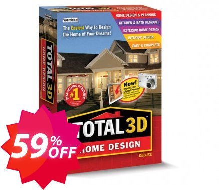 Total 3D Home Design Deluxe Coupon code 59% discount 