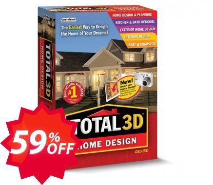 Total 3D Home Design Deluxe Coupon code 59% discount 