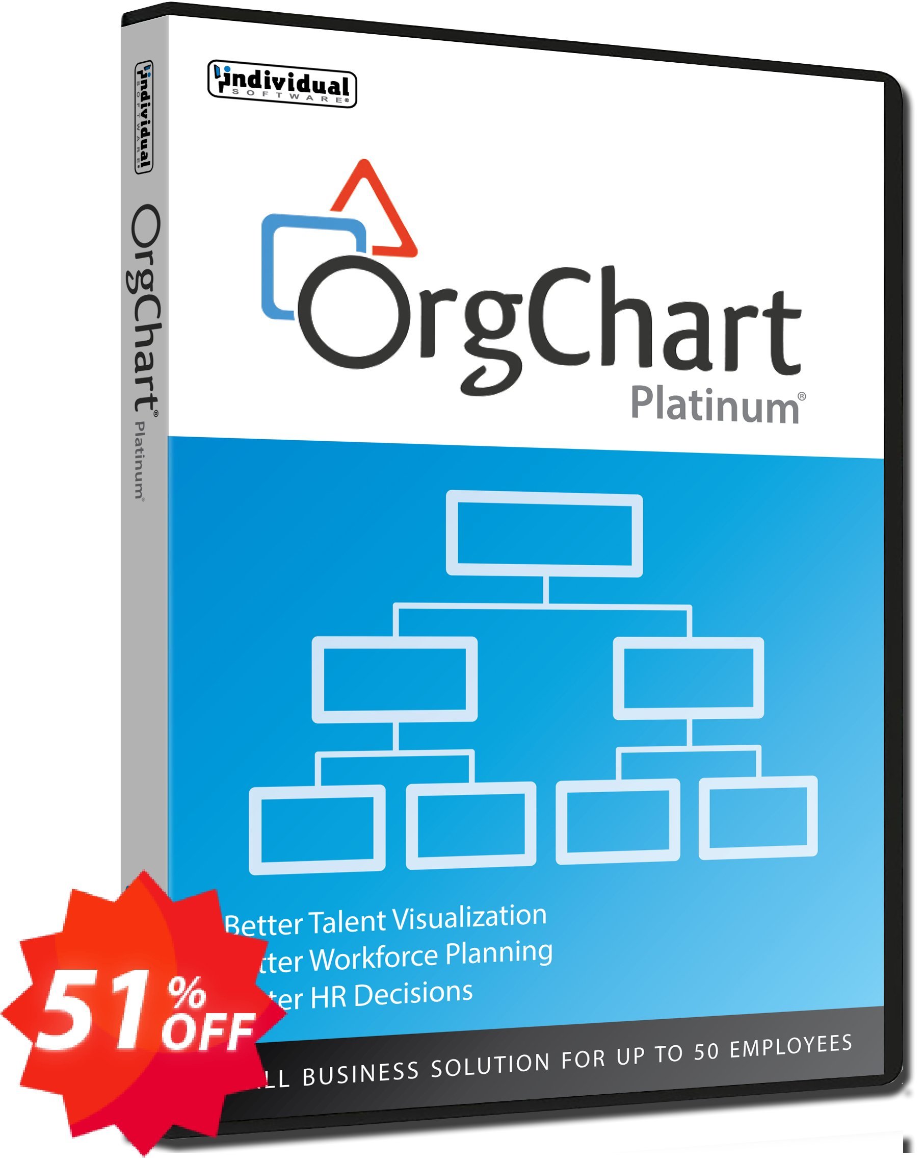 OrgChart Platinum, 50 Employees  Coupon code 51% discount 