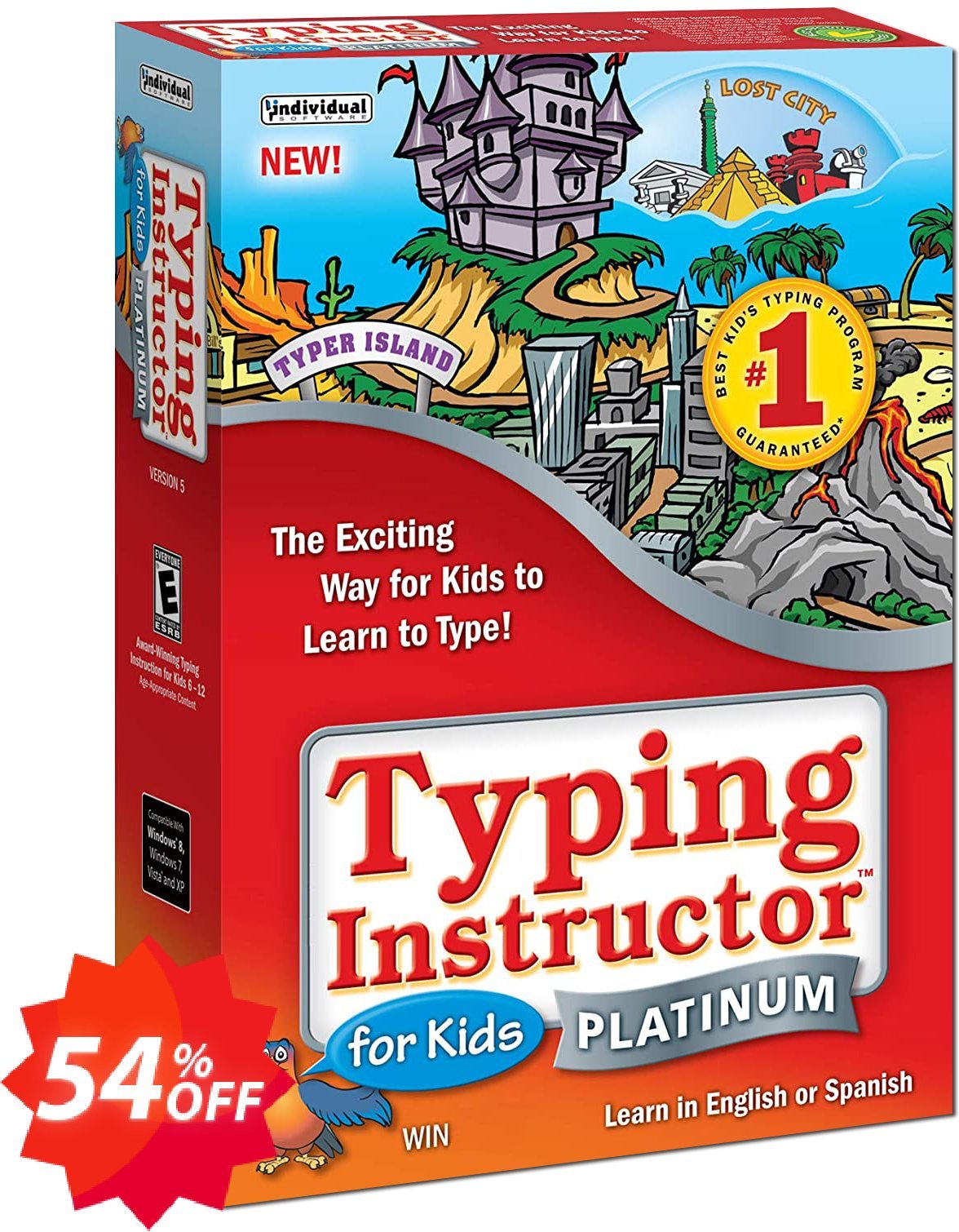 Typing Instructor for Kids Platinum - International Version US Keyboard Coupon code 54% discount 