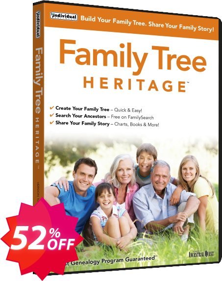 Family Tree Heritage Platinum Coupon code 52% discount 