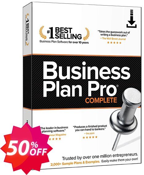 Business Plan Pro Complete Coupon code 50% discount 